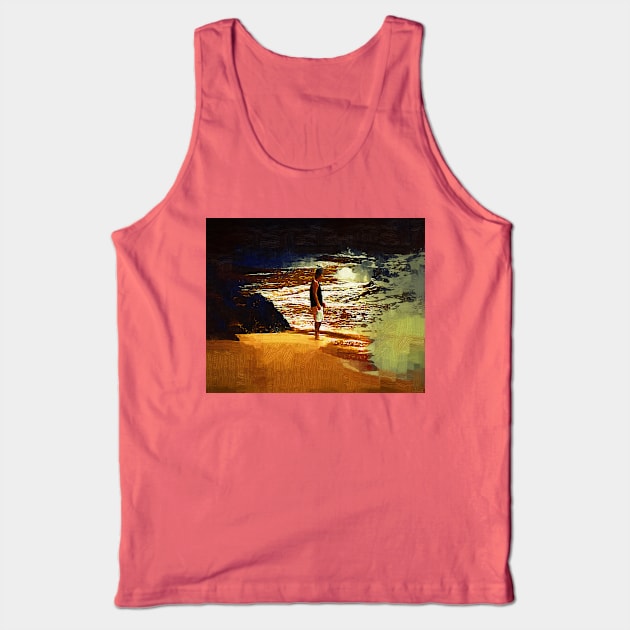 Pondering The Surf Tank Top by KirtTisdale